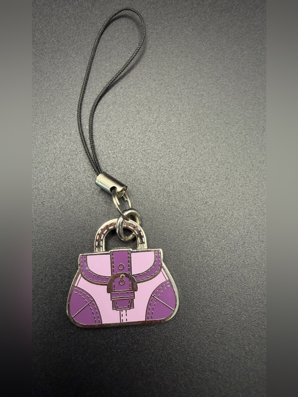 Coach Pink and Purple Mini Phone Charm
